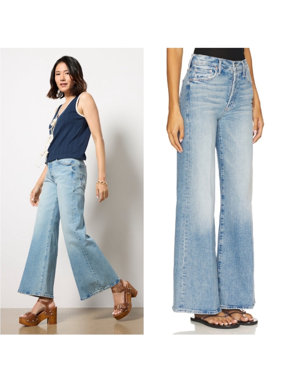 NWOT Mother Denim The Tomcat Roller Jean 26 Petite Lil I Confess Jeans Wide Leg - Picture 2 of 13